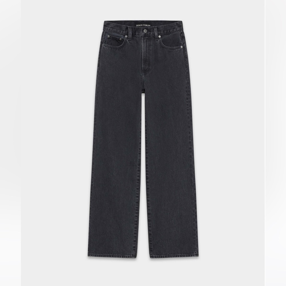 Denim Forum The Farrah Hi-rise Wide Jean